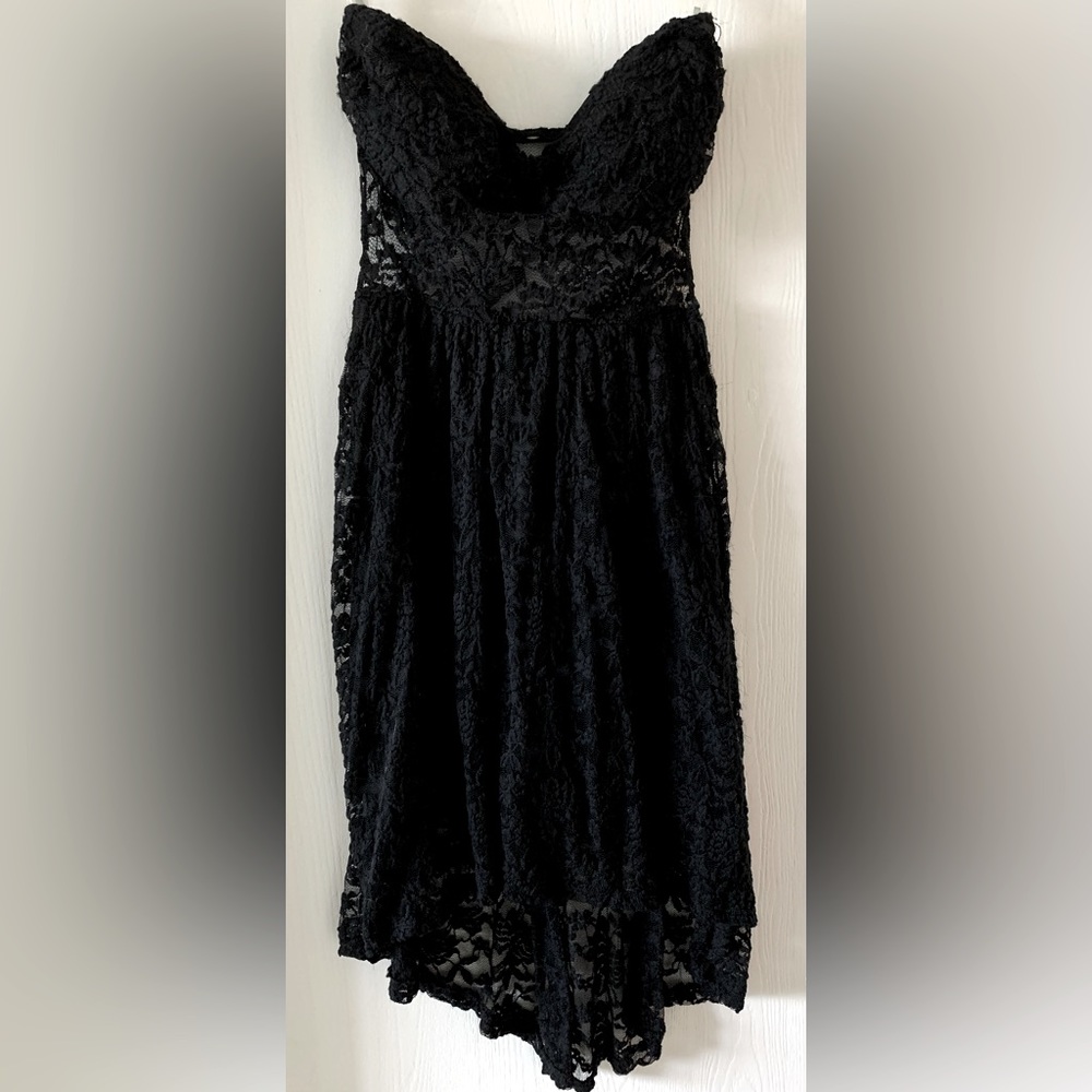Lace Strapless Dress